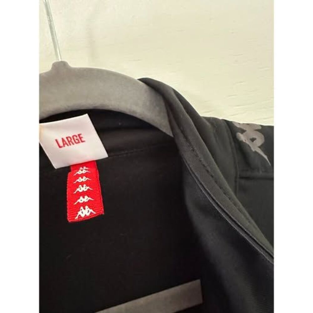 Kappa Black and Lime Green Full Zip Track Jacket Large - Picture 5 of 5
